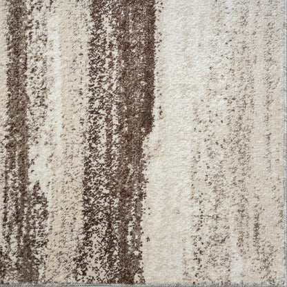 Modern Area Rug Stain Resistant, Brown/Size 2X3
